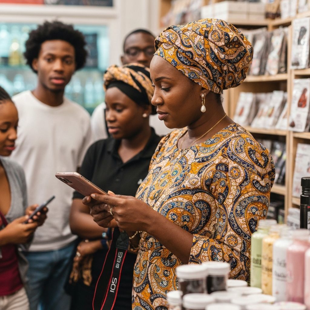 Nigerian market scene